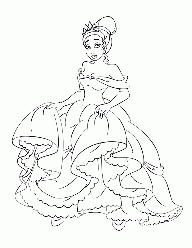 Easy Disney Princess Coloring Pages