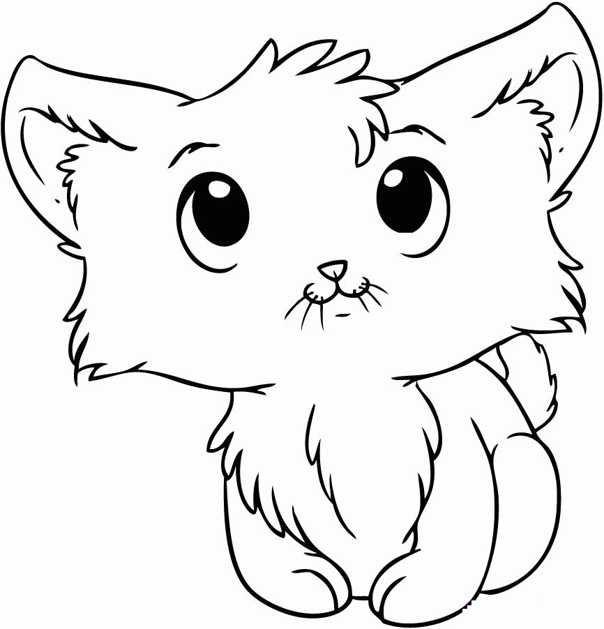 Kitten| Coloring Pages for Kids| Free coloring pages to download