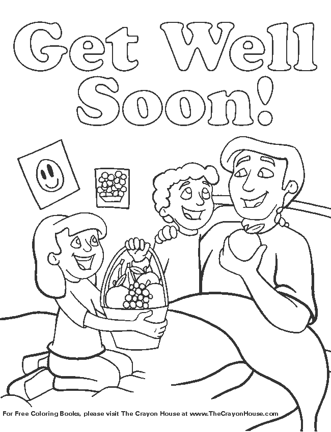 Get Well Soon Daddy Coloring Pages Clip Art Library