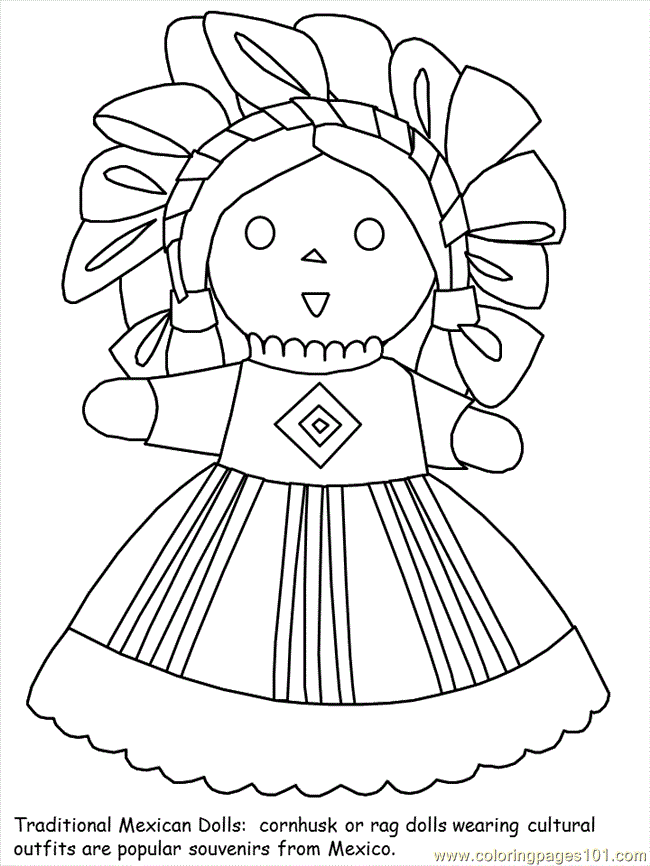 Coloring Pages Mexican Coloring 02 (Countries  Mexico)| free printable