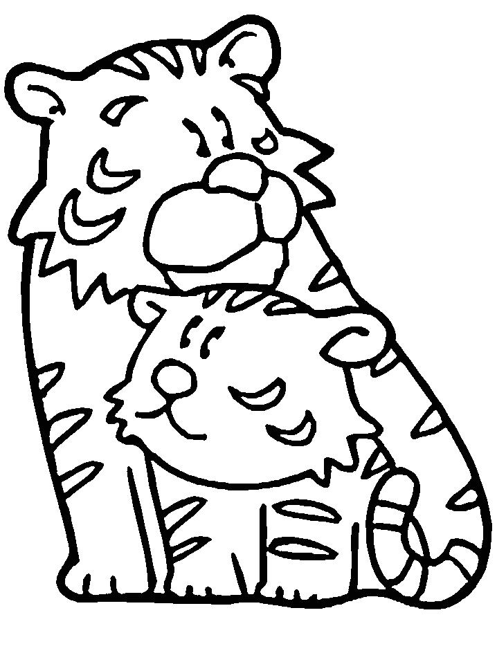 Tigers Tiger4 Animals Coloring Pages  Coloring Book