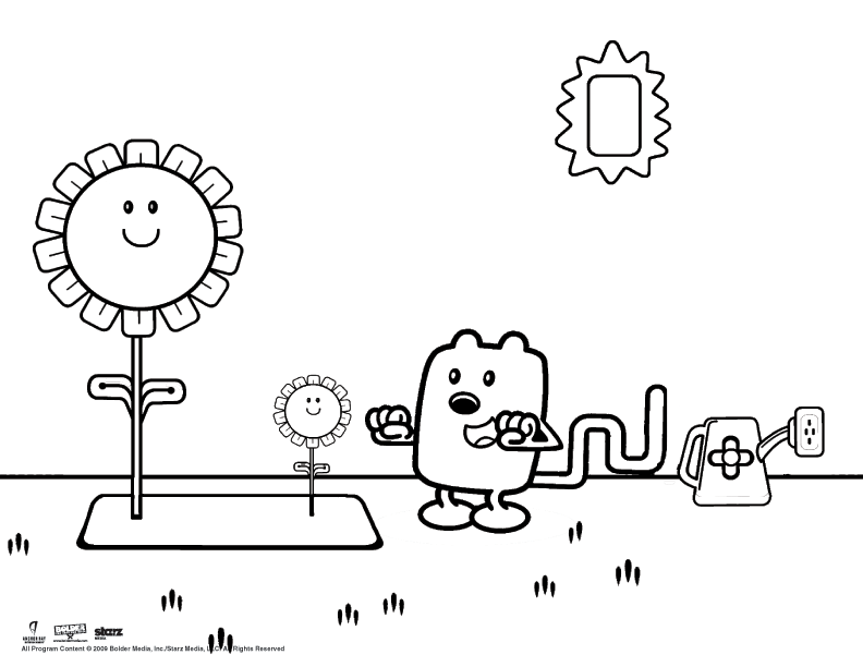 Wow Wow Wubbzy Coloring Pages Free