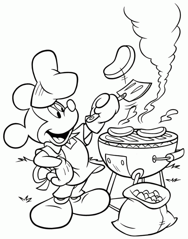 Interactive Magazine Summertime Barbeque With Micky Mouse