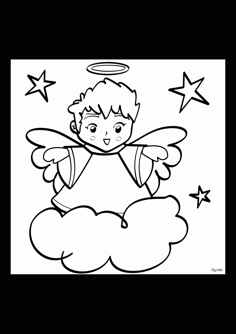 snow angel coloring pages | The Coloring Pages
