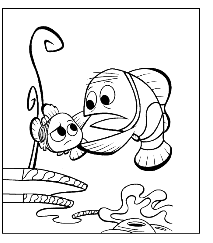 Finding nemo coloring book pages