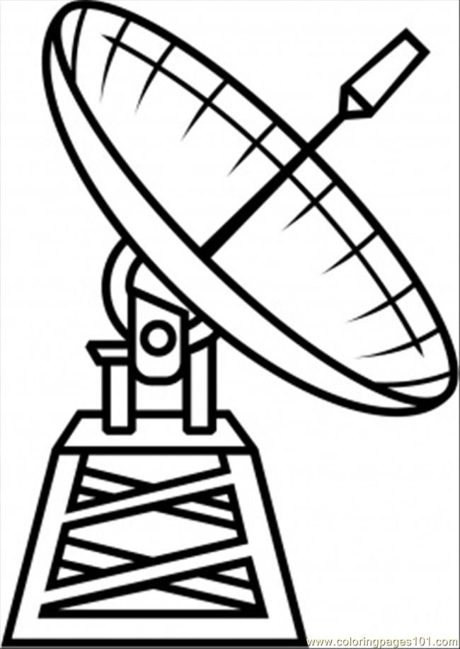 Coloring Pages Satellite (Technology  Astronomy) | free printable