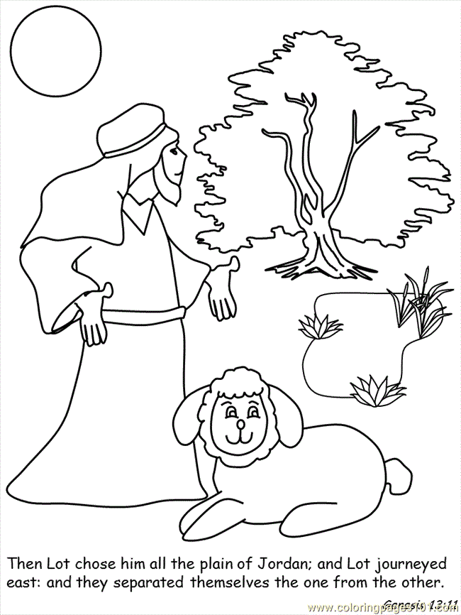 Coloring Pages Abram and Lot (Peoples  Abram and Lot )| free printable