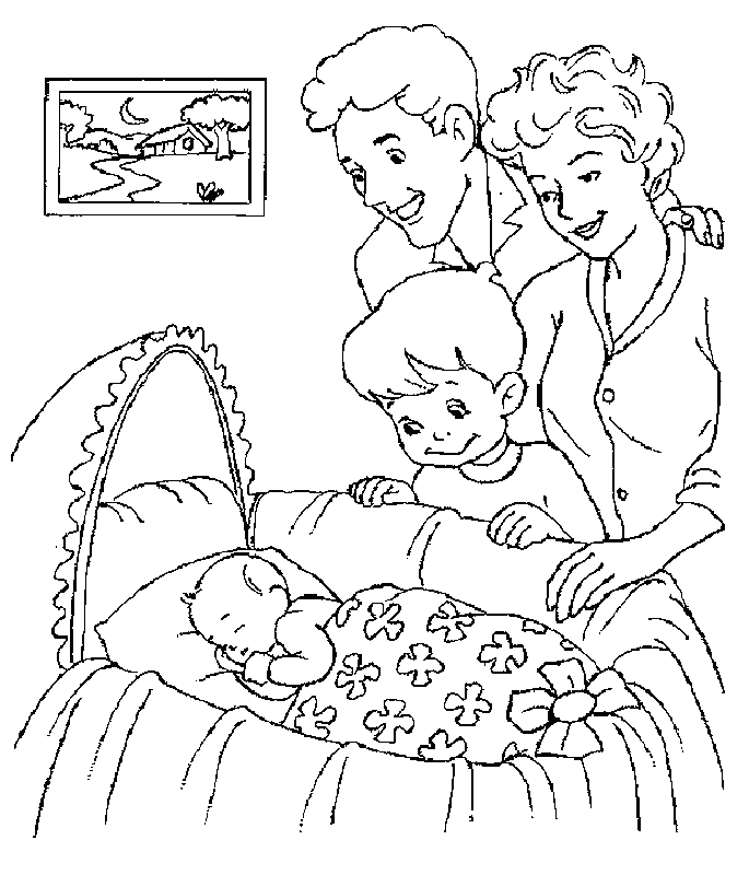 Baby Coloring Page | Free Printable Coloring Pages