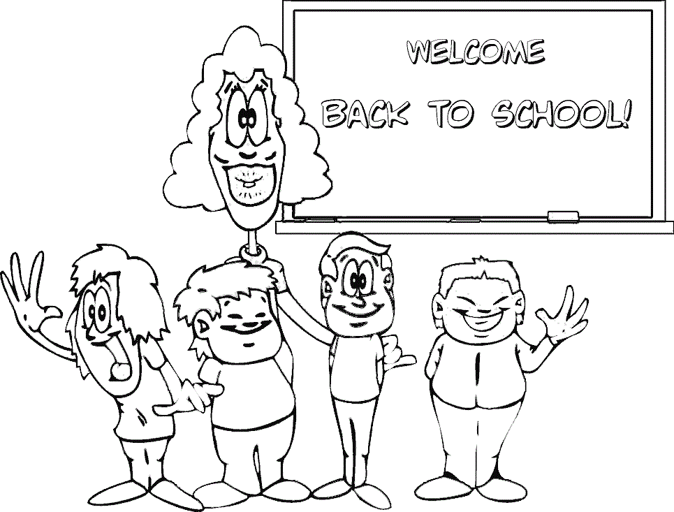 Welcome Back Coloring Pages
