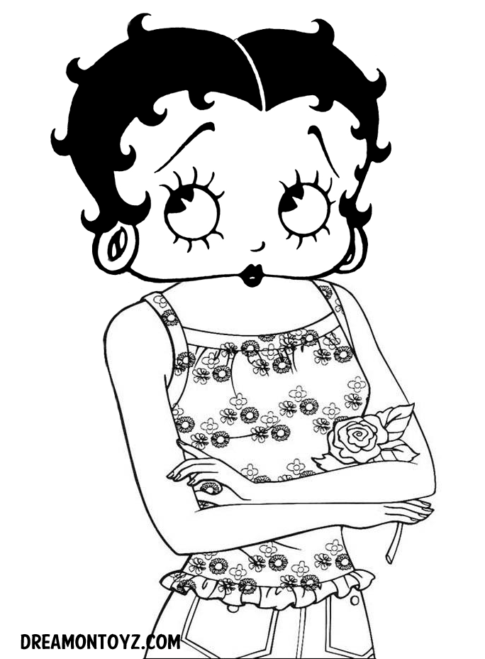 Betty Boop Pictures Archive: New Betty Boop coloring pages
