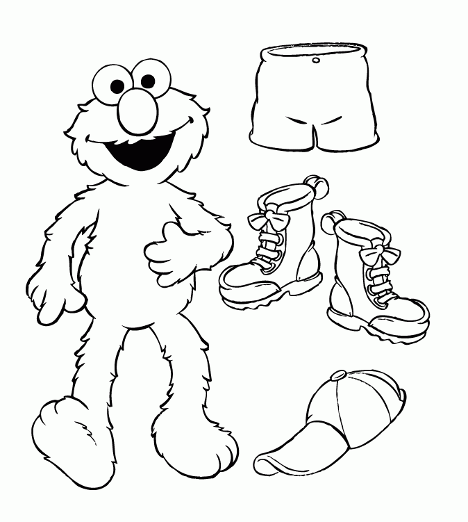 Coloring Pages Of Elmo | Cartoon Coloring Pages | Kids Coloring