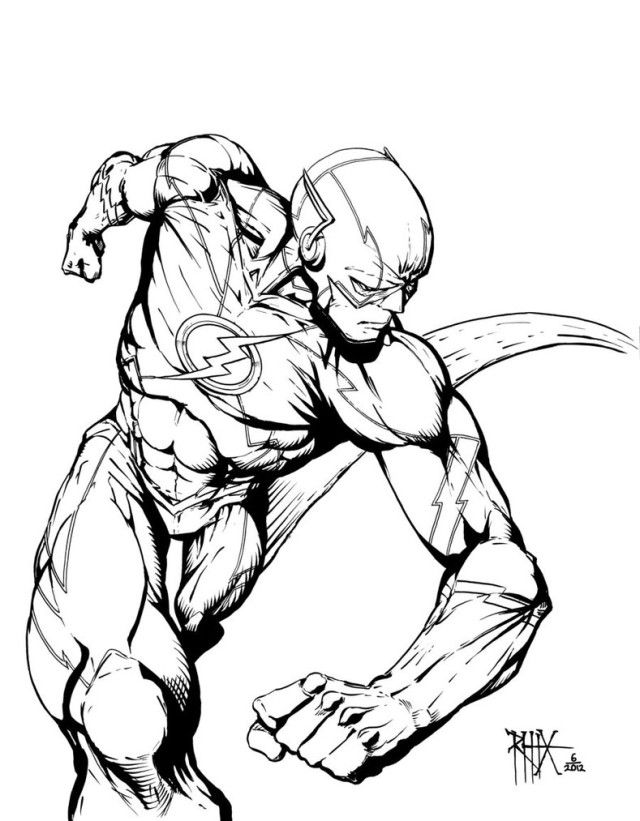 The Flash coloring pages