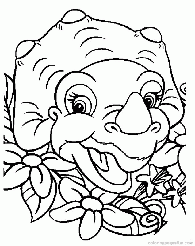Baby Dino Coloring Page | Free Printable Coloring Pages