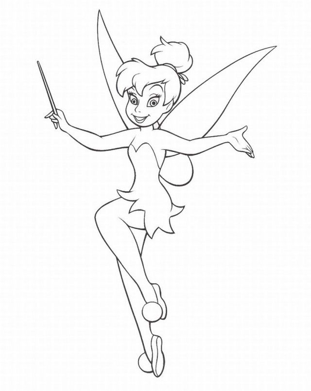 Disney Channel Coloring Page Fairy Color Page