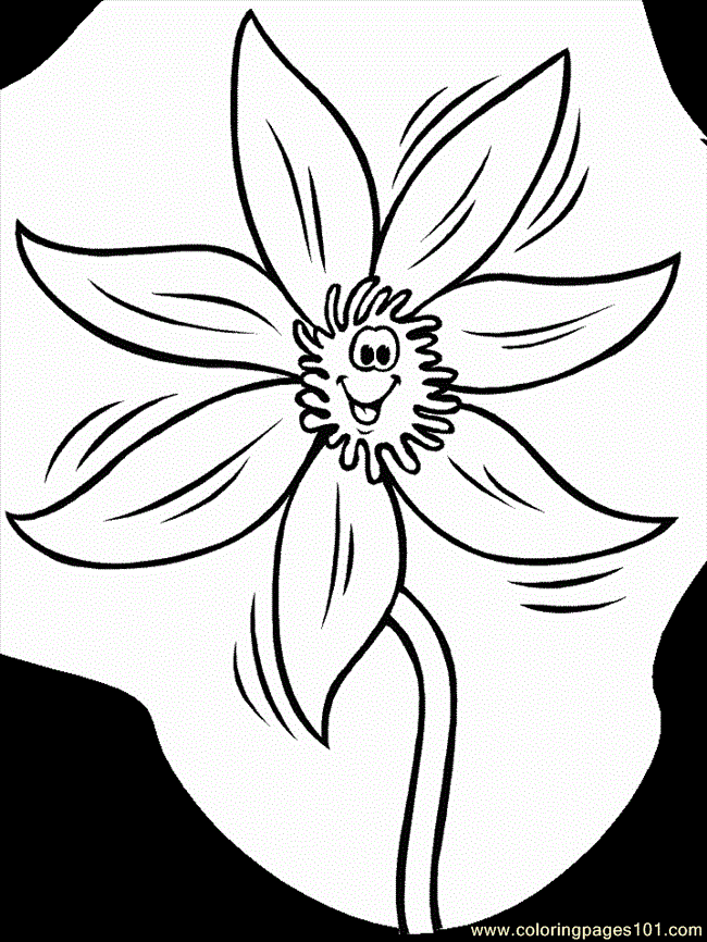 Coloring Pages Cartoon Flowers (Cartoons  Cartoon Flowers)| free printable