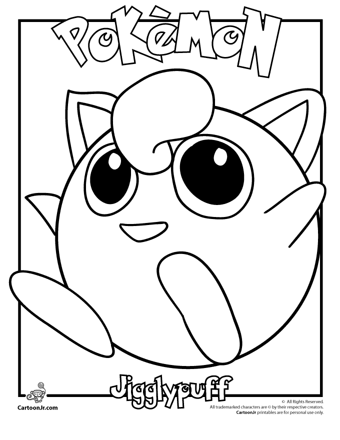 pokemon coloring pages printable crafts 