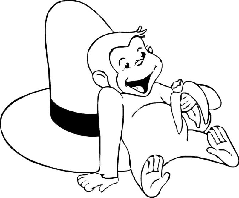 Curious George Coloring Pages 