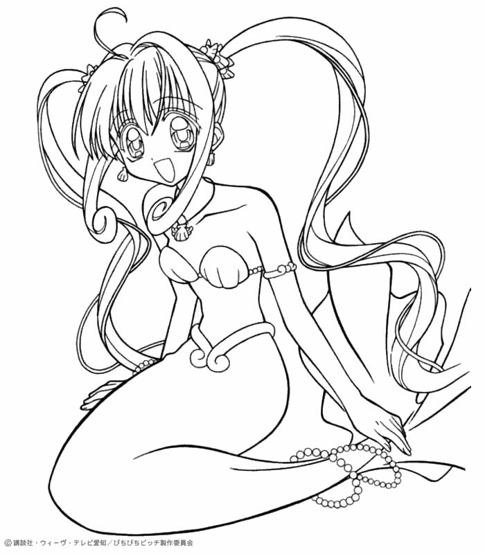 MERMAID MELODY coloring pages : 14 online toy dolls printables