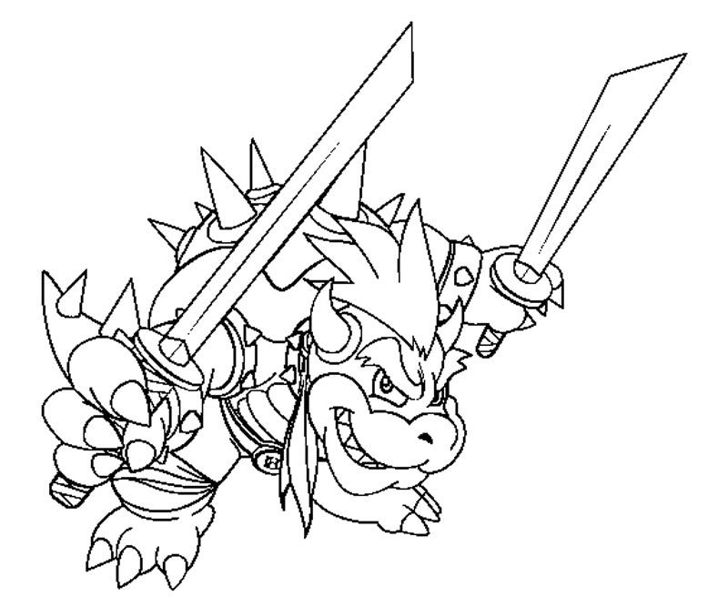 Bowser Coloring Page