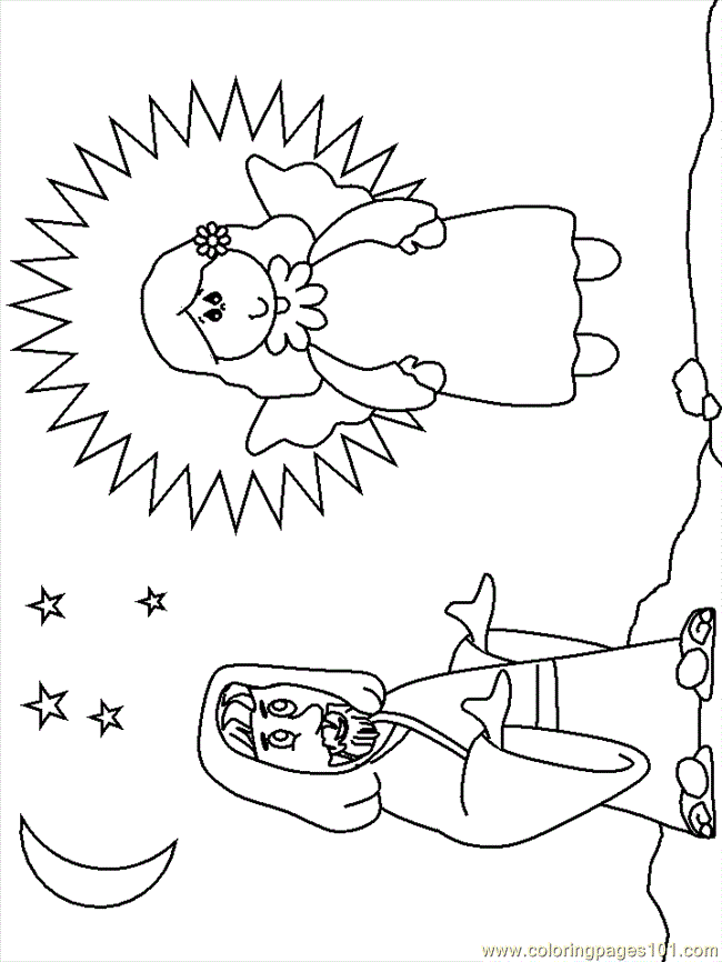 Coloring Pages Baby Jesus / Nativity / Christmas Story (Peoples