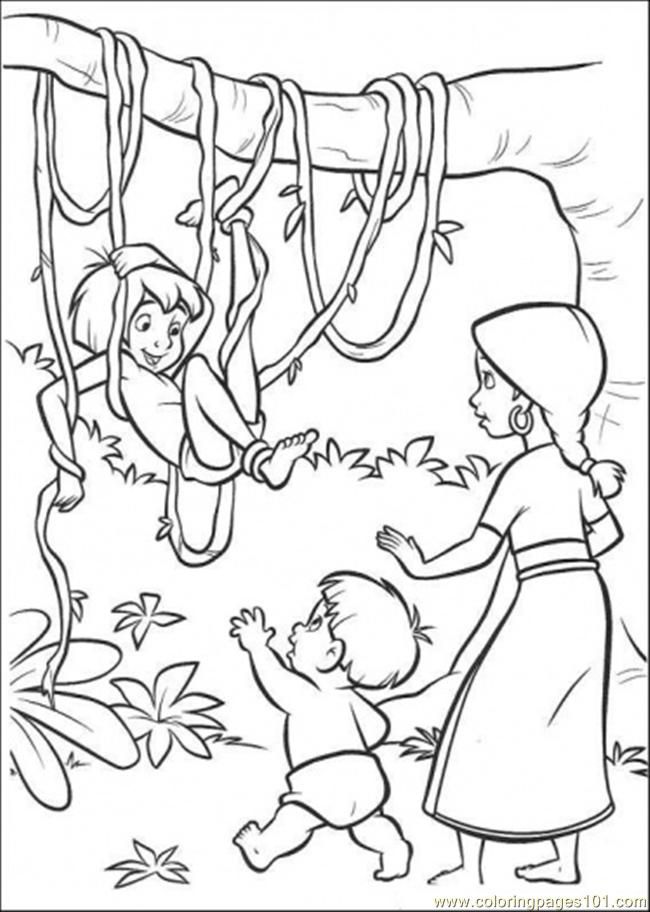 Mowgli Coloring Page | Free Printable Coloring Pages