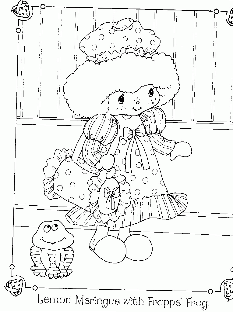 Strawberry Shortcake Coloring Book - Slumber Party Clipart Library