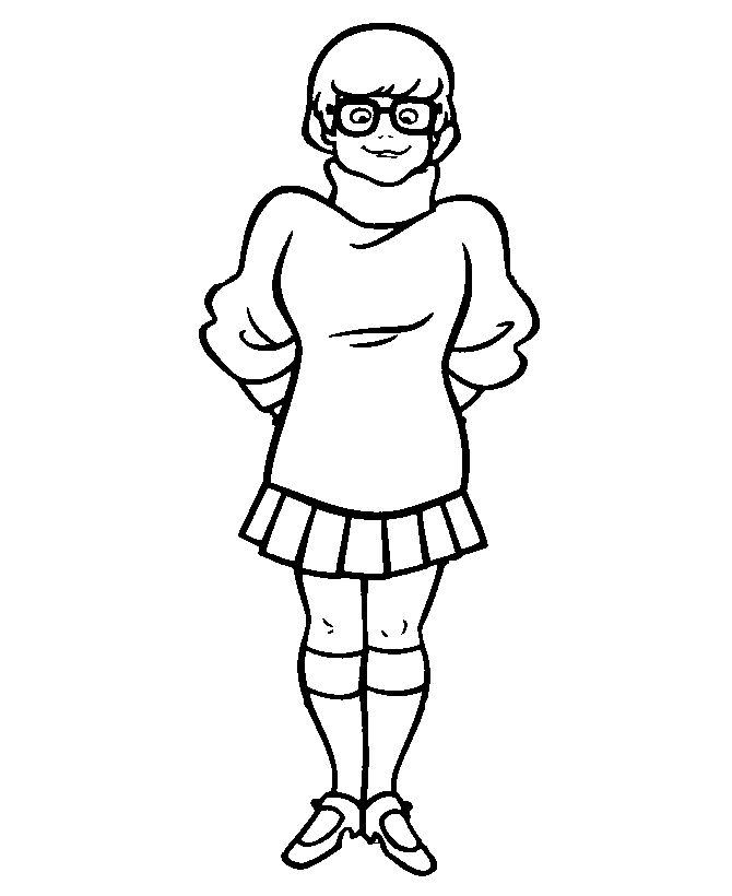 velma and scooby doo Colouring Pages