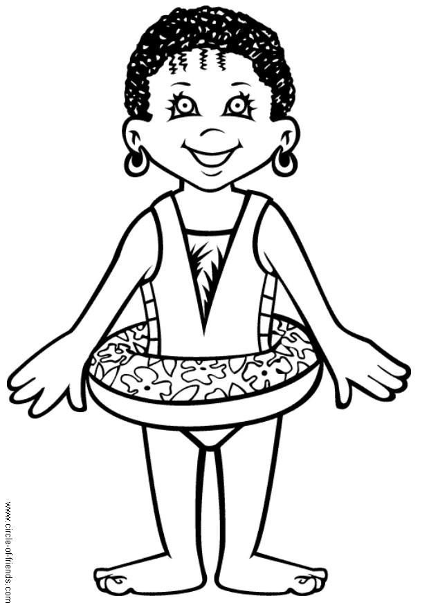 Swimming Coloring Pages | Free Coloring Page on Clipart Library