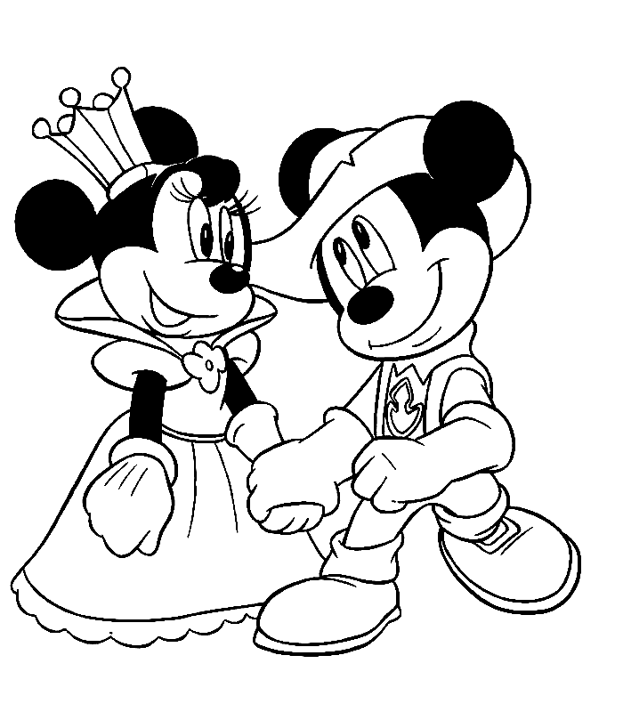 Mickey and Minnie Coloring Pages and Book | Unique Coloring Pages