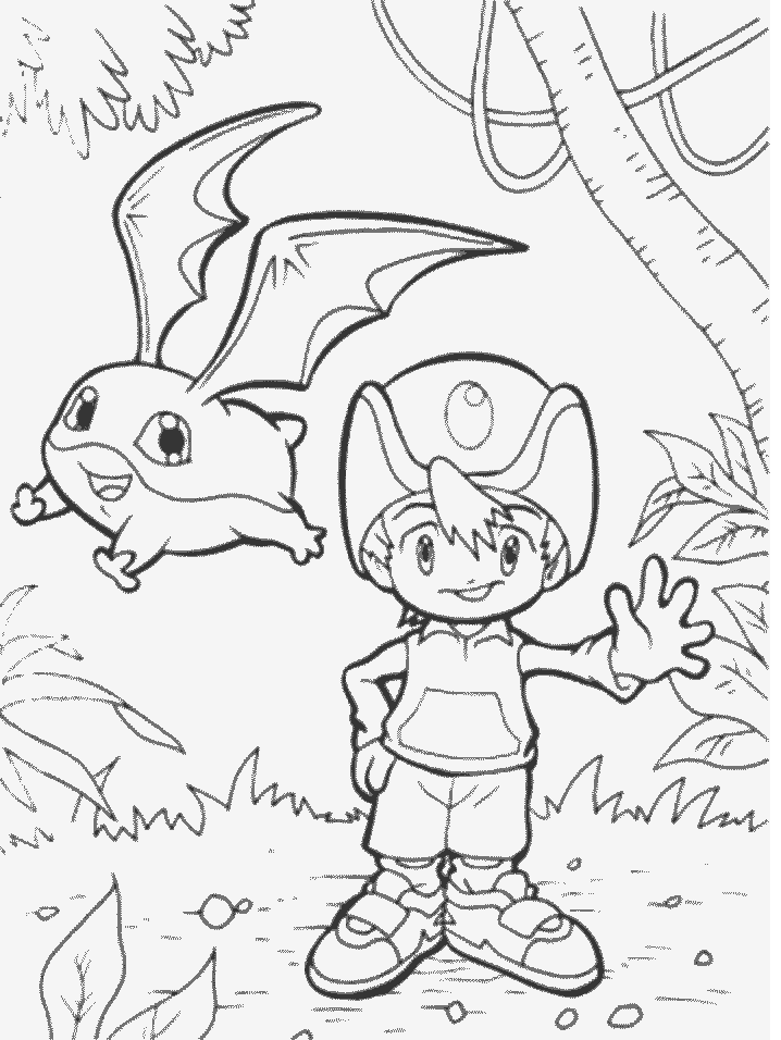 Digimon 53 Cartoons Coloring Pages  Coloring Book