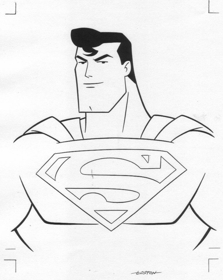 cool superman coloring pages