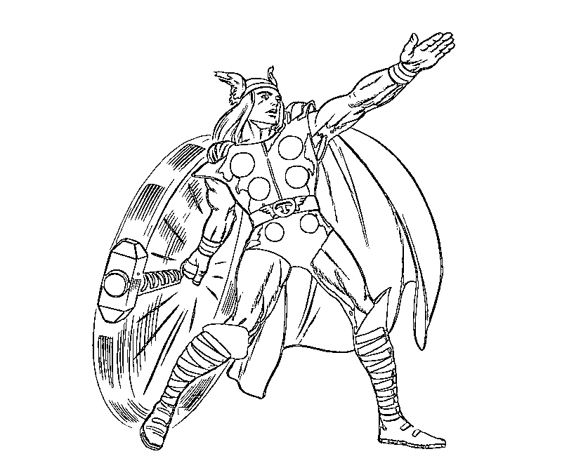 thor coloring pages - Clip Art Library