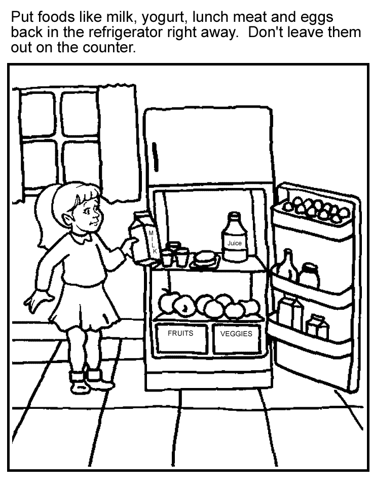 Coloring Page: Perishables - Partnership for Food Safety Education