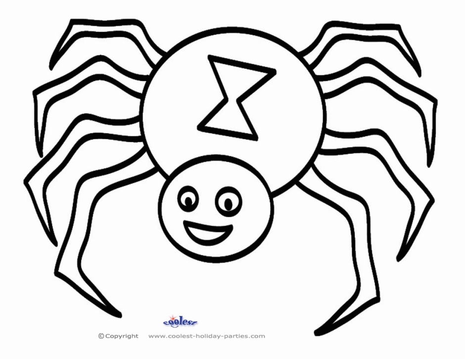 Spider Printable Coloring Pages : Spider Web Coloring Pages