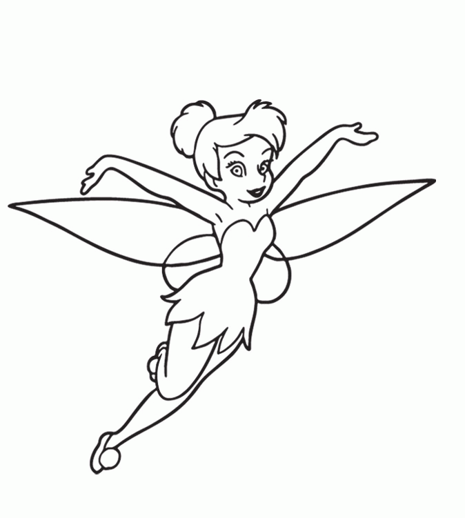 tinkerbell coloring pages for free