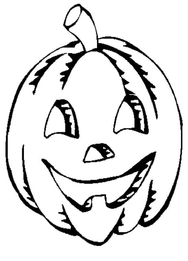 Coloring Page Jack O Lantern |Clipart Library