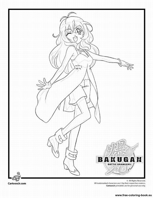 bakugan tigrerra coloring pages