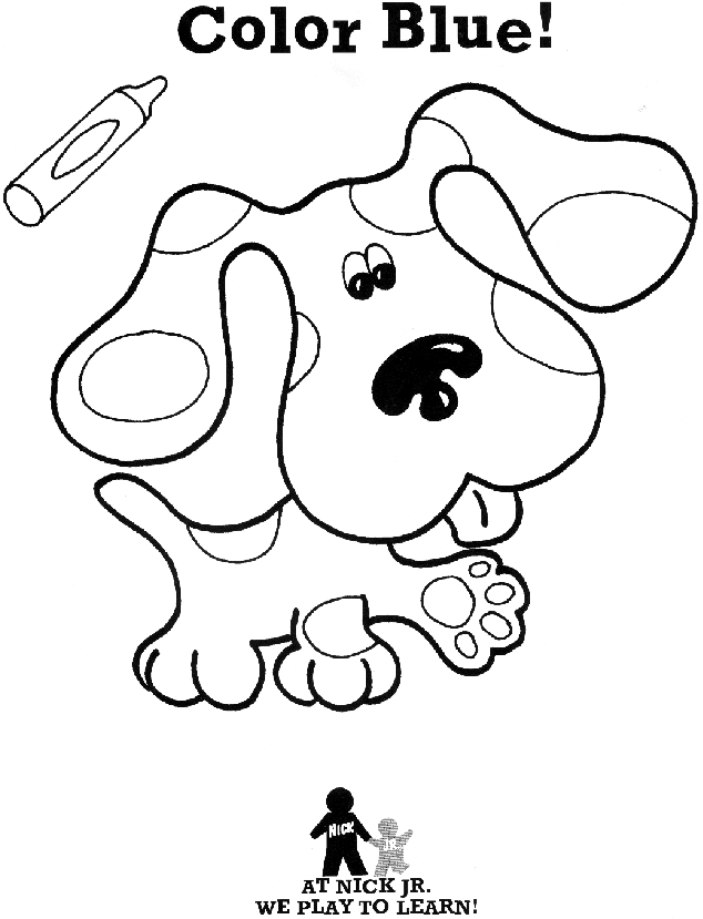 Intelligent Blue Clues Coloring Pages | Fun Coloring Ideas