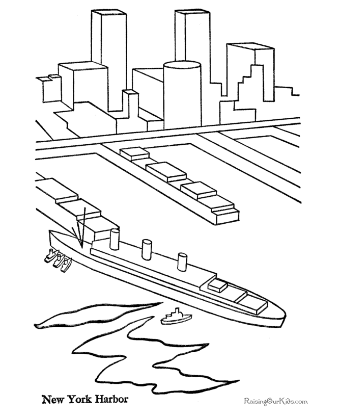 Ship coloring Page