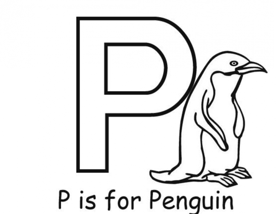 Letter People Coloring Pages : Lower Case Letter P Coloring Pages