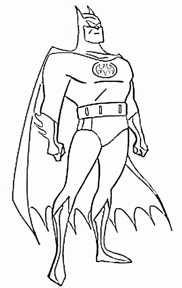 Print Batman Coloring Pages | Cartoon Characters Coloring Pages
