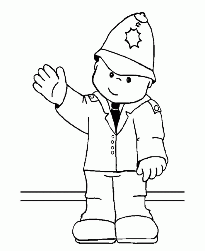 printable coloring pages of policemen