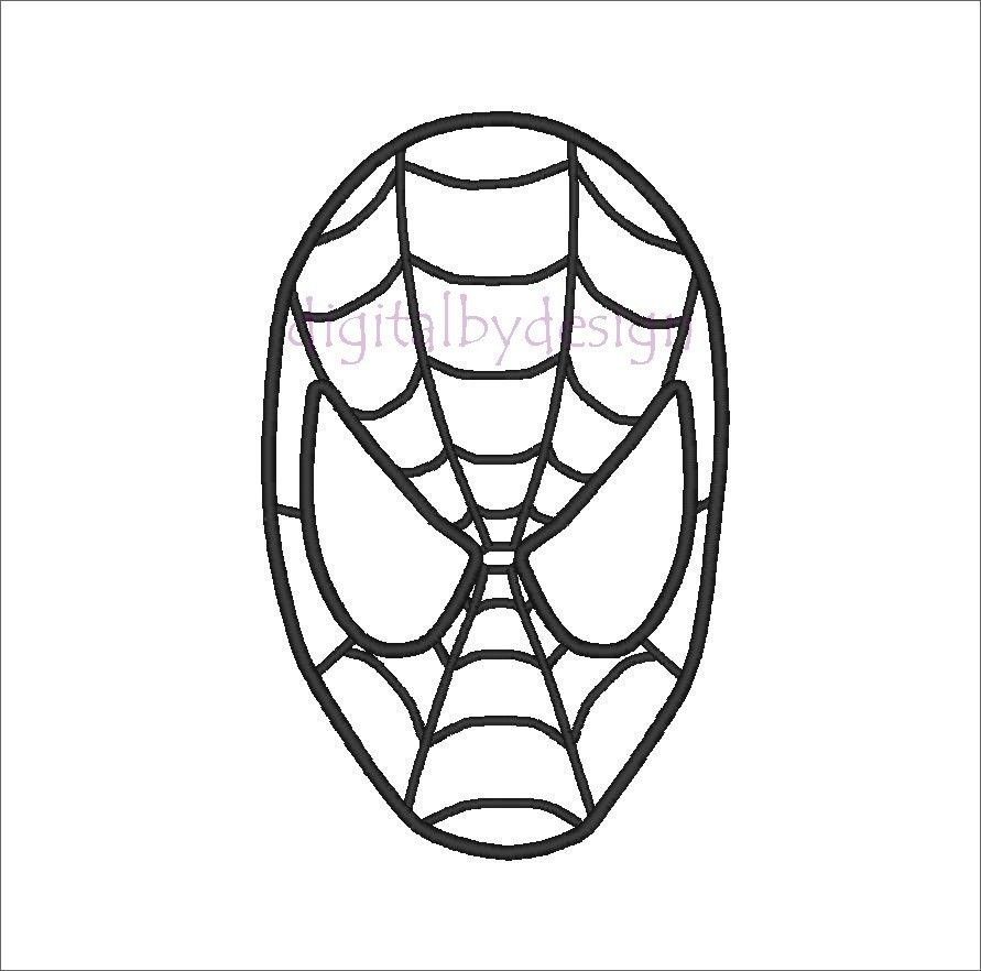 Printable pattern for spiderman mask Mike Folkerth 