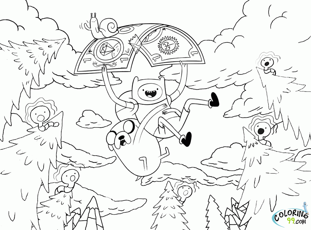 Adventure Time Coloring Pages 