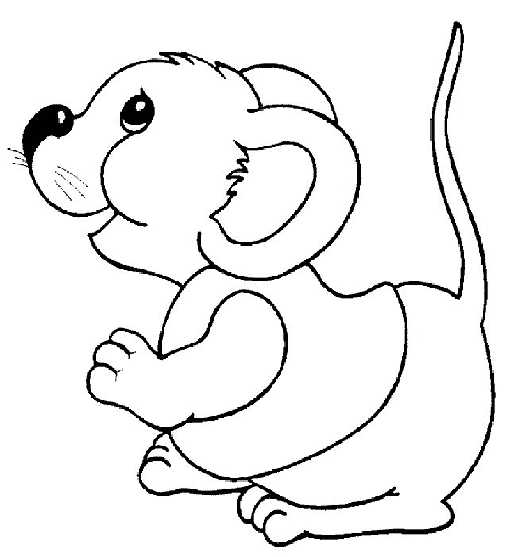 Mouse  Rat Coloring Page | Free Printable Coloring Pages
