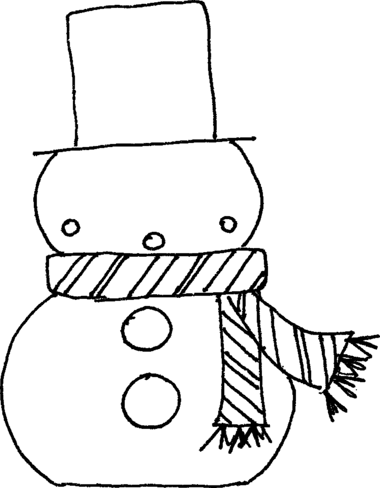 Download Children Coloring Pages Winter Snowman Or Print Children