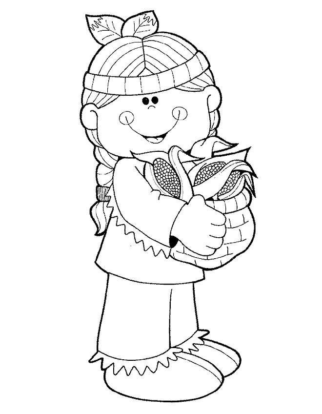 coloring pages of indians | Coloring Picture HD For Kids 
