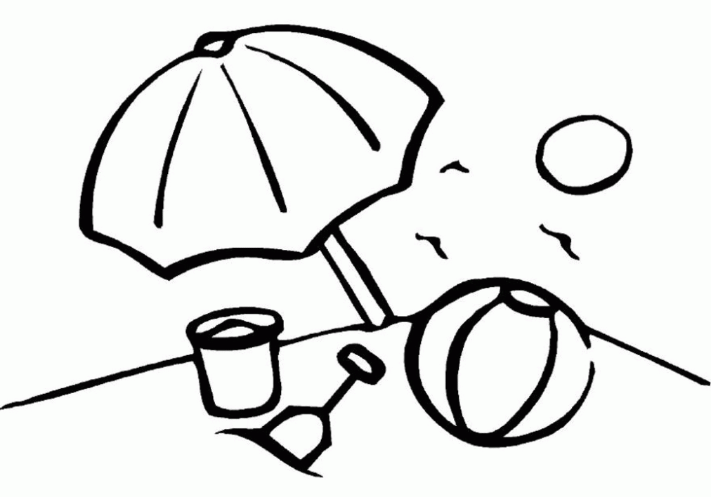 beach coloring pages  