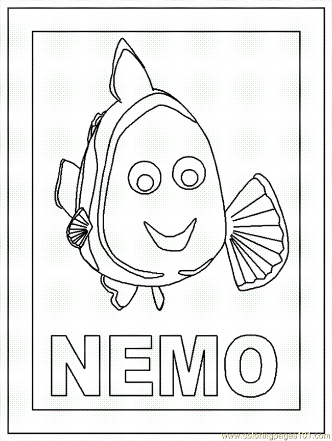 Coloring Pages Finding Nemo12  (Cartoons  Finding Nemo)| free printable