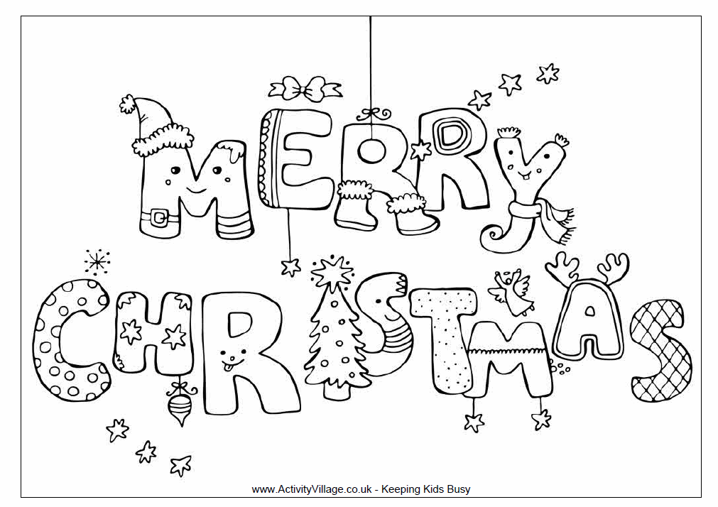 Christmas Coloring Pages 